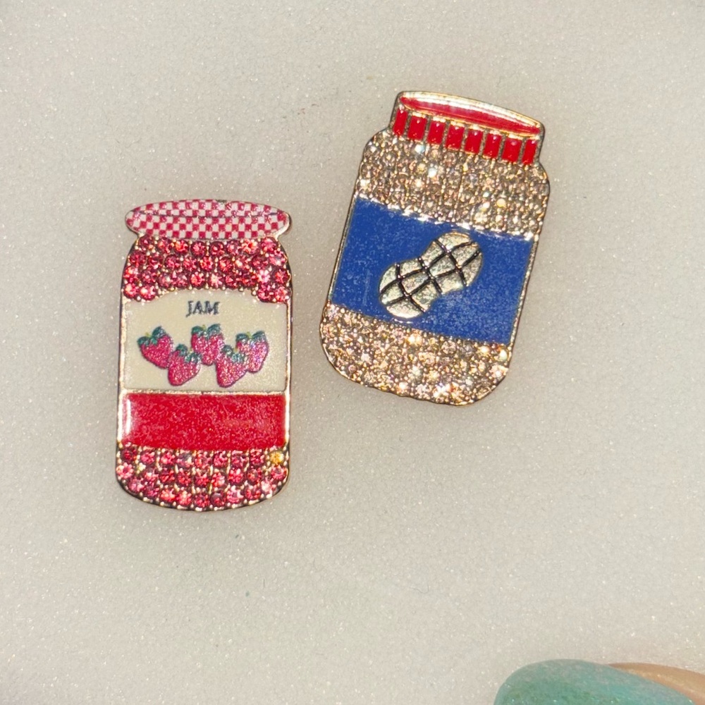 BaubleBar Rhinestone Jam and Peanut Butter Earrings